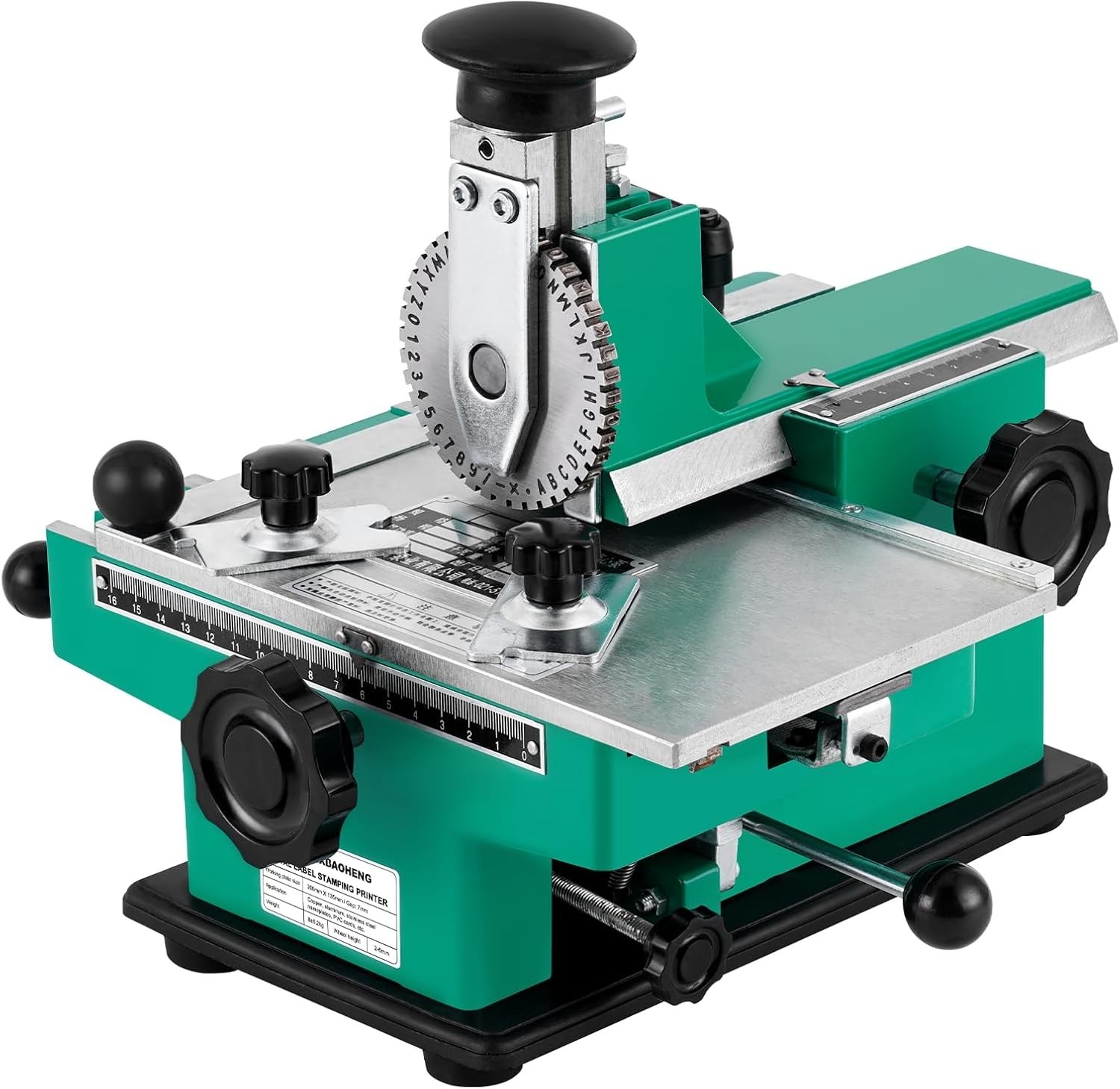 Metal Nameplate Stamping Machine Semi-Automatic Embosser Dog Tag Printer Label M