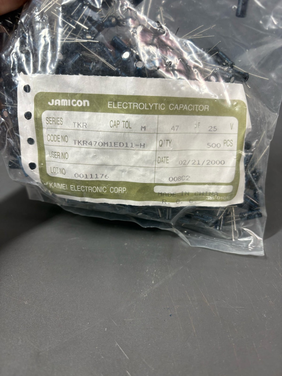 500pcs Jamicon 47uF 25V Electrolytic Capacitors TKR470M1ED11-M Radial 105°C