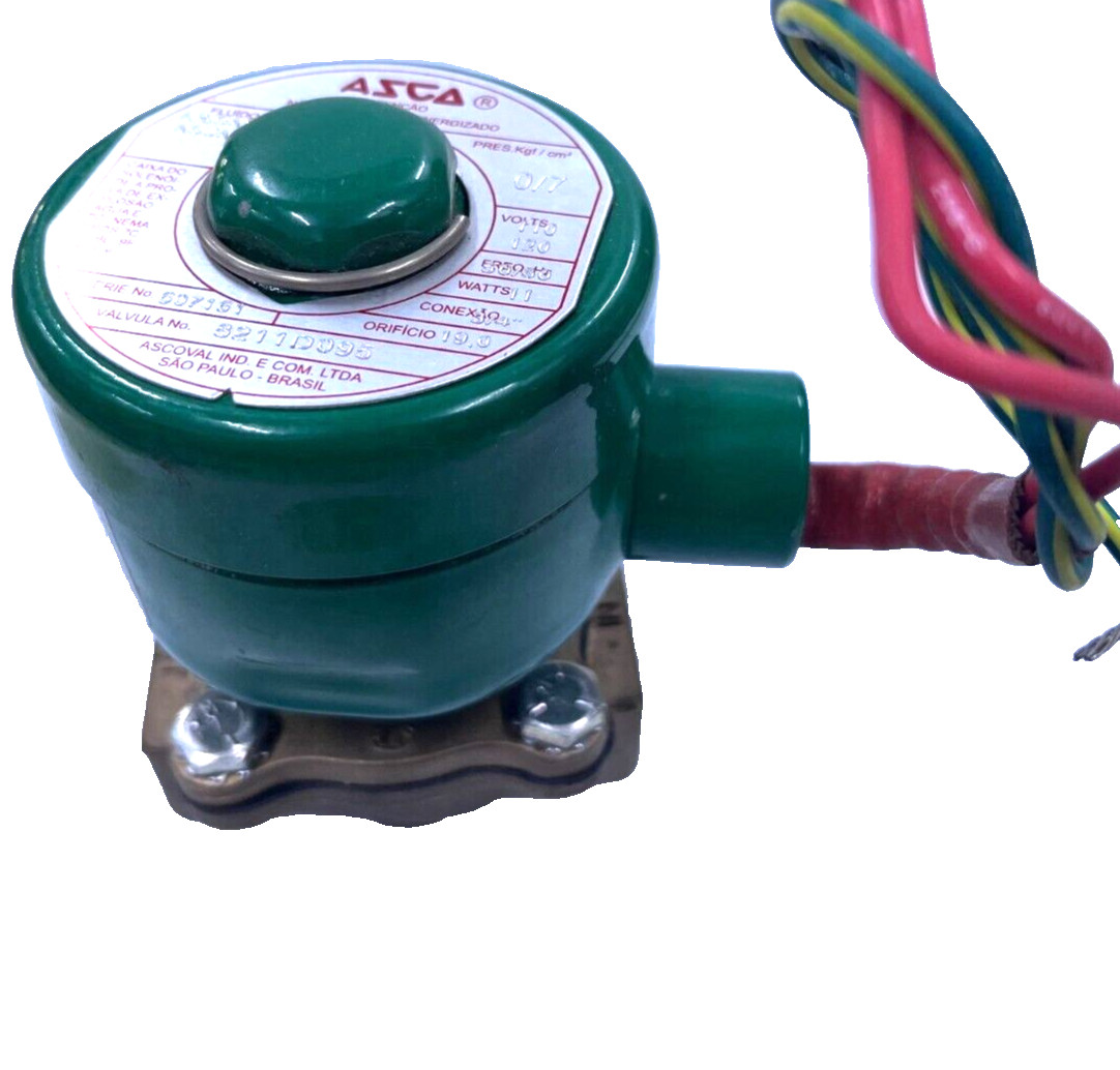 ASCO G211C035V 2-Way Normally Open Solenoid Valve 3/4″ 110/50 AC