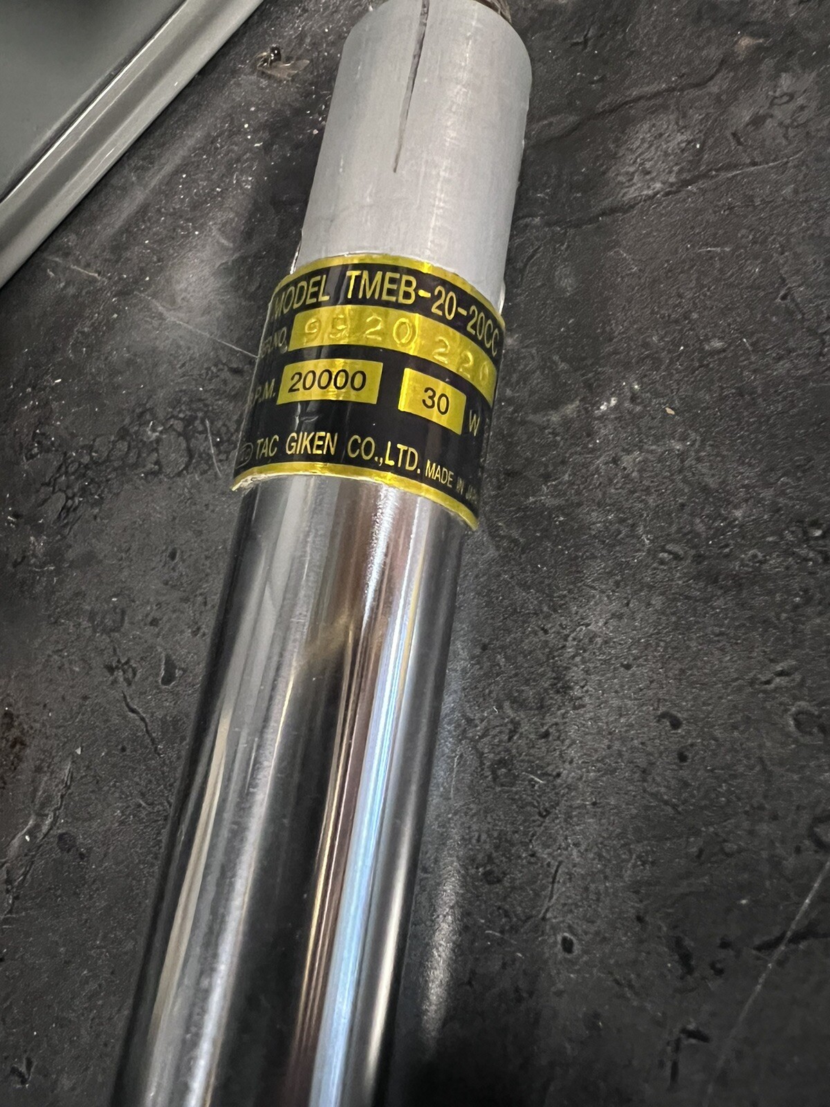 TAC GIKEN High Speed spindle motor 20,000 RPM TMEB-20-20cc
