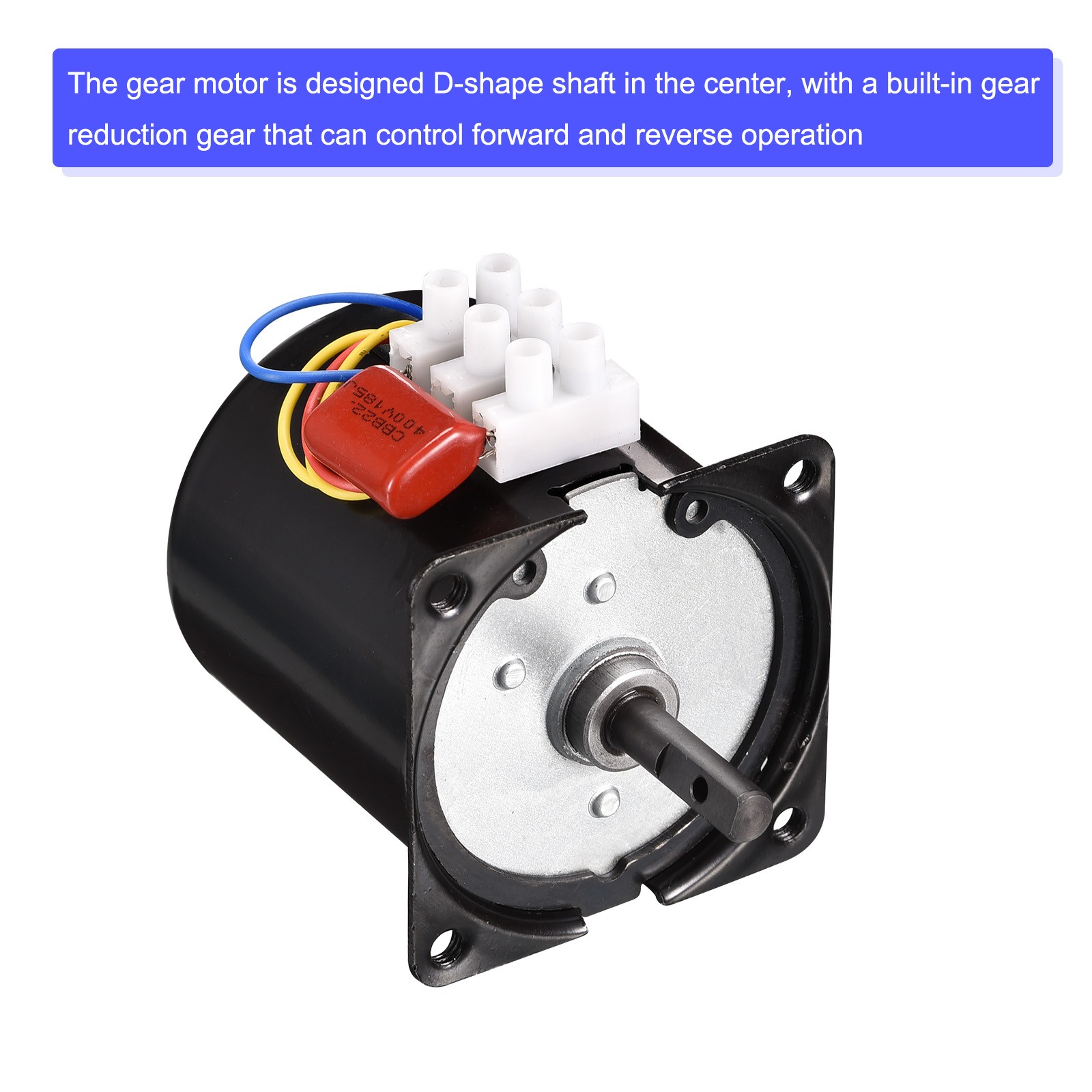 Permanent Magnet Synchronous Gear Motor 5RPM 110V 18W 50/60Hz CW/CCW AC Motor