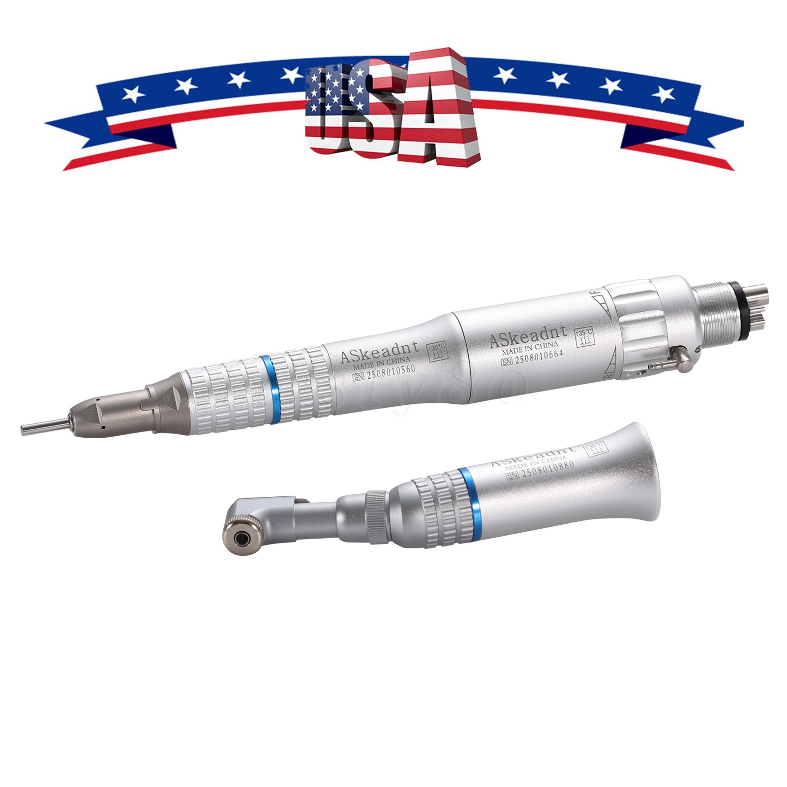 NSK Type Dental Low Speed Handpiece EX-203C (Contra Angle+Air Motor+Straight) YP