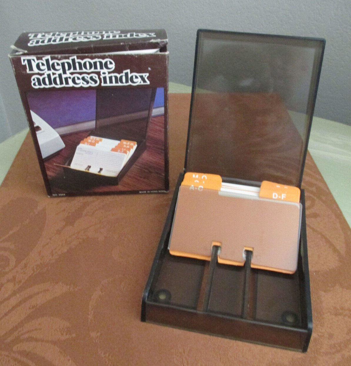 TELEPHONE ADDRESS INDEX ORGANIZER #3544 ROLODEX STYLE HONG KONG