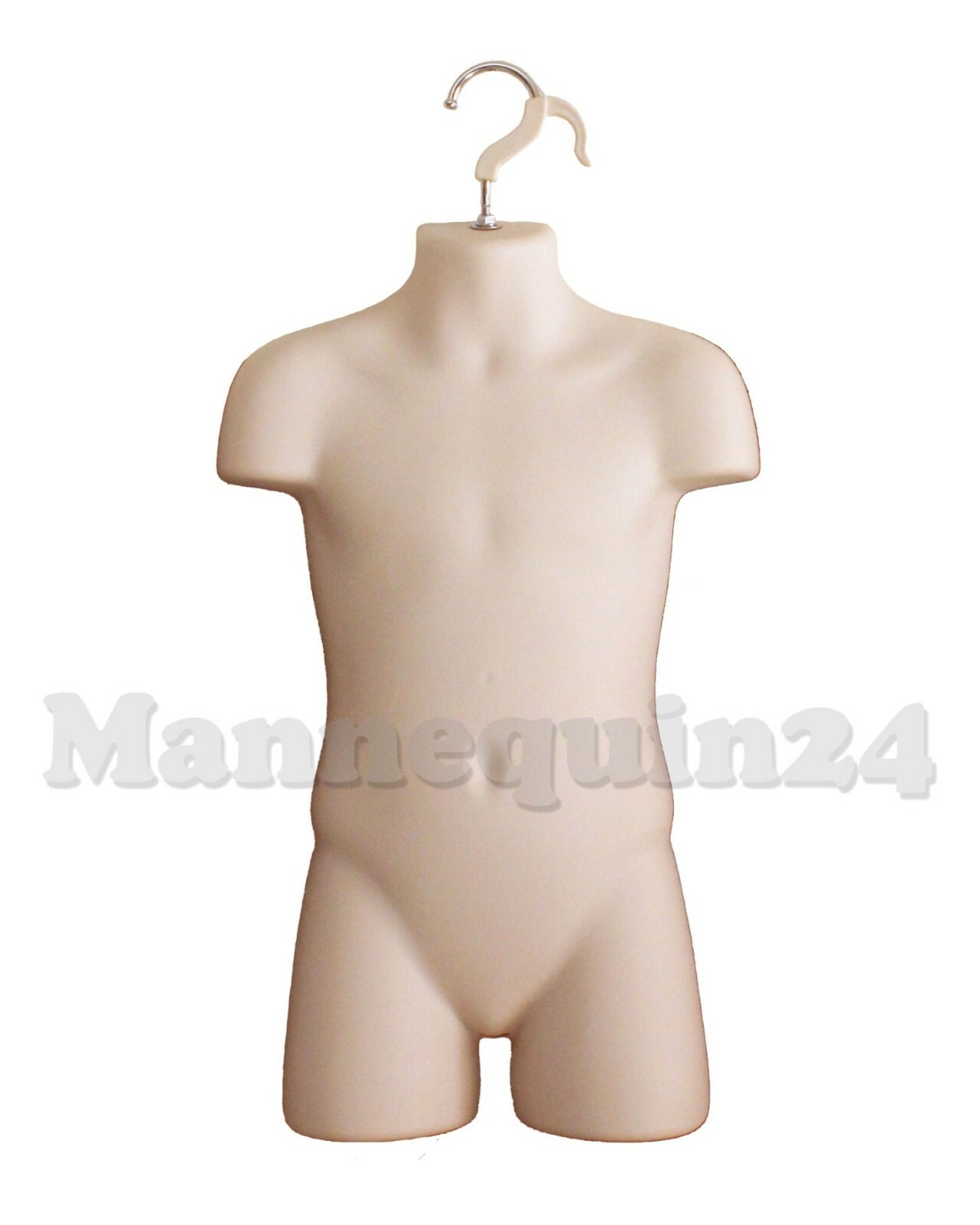 Child Mannequin Torso Flesh Hard Plastic Kids Hanging Body Form Hollow Back