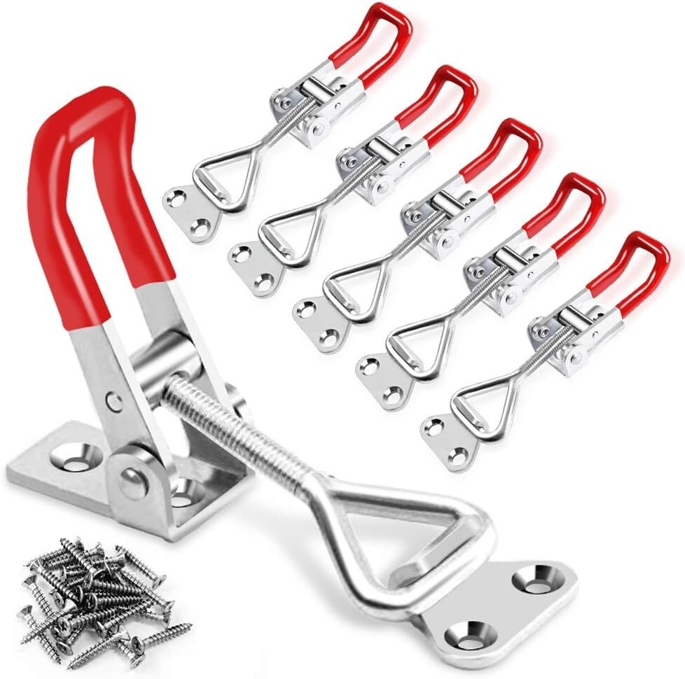 6 Pack Toggle Latch Clamp 4001,Adjustable Latch,Smoker Clamps Heavy Duty Latches