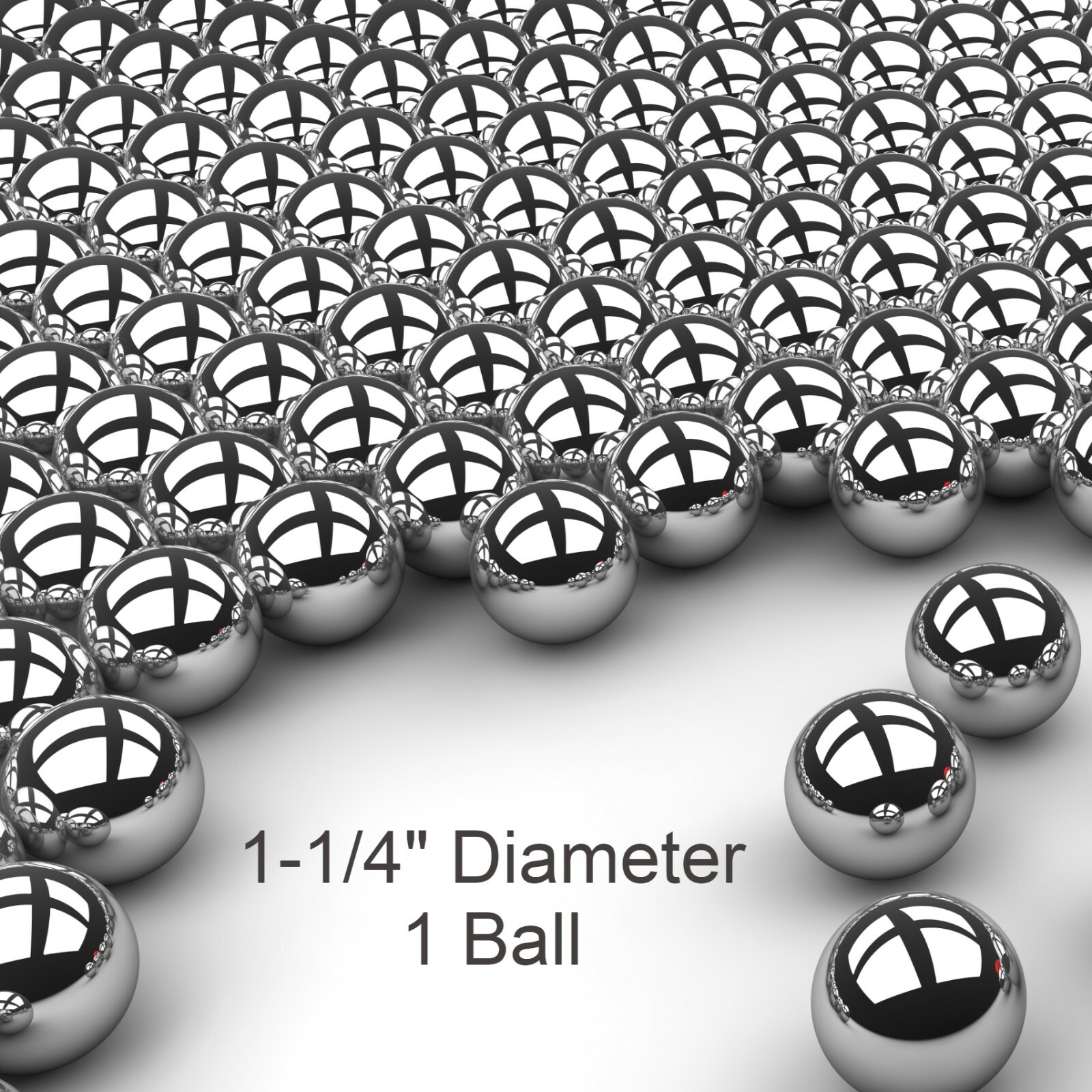 One 1-1/4″ G25 Precision 440 Stainless Steel Bearing Ball