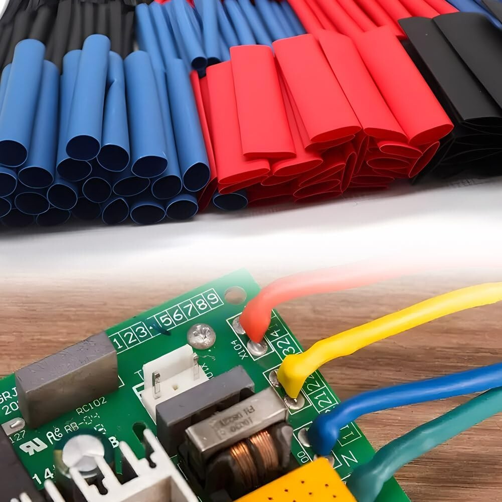 750Pcs Heat Shrink Tubing Kit Wire Shrink Wrap Tubing Shrink Ratio 2:1