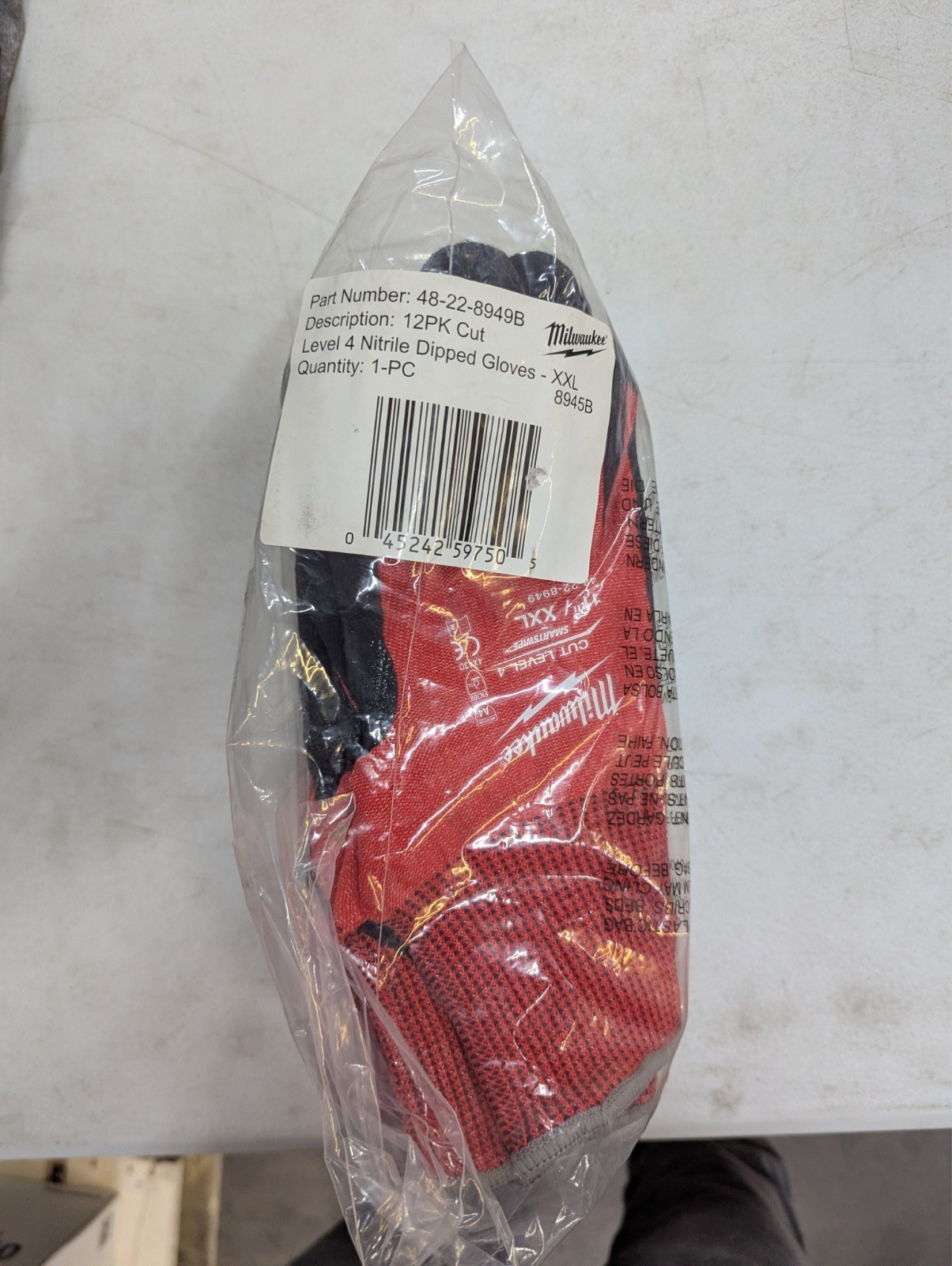 Milwaukee 48-22-8949B Cut Level A4 Nitrile Dipped Gloves XXL 12-Pack NEW