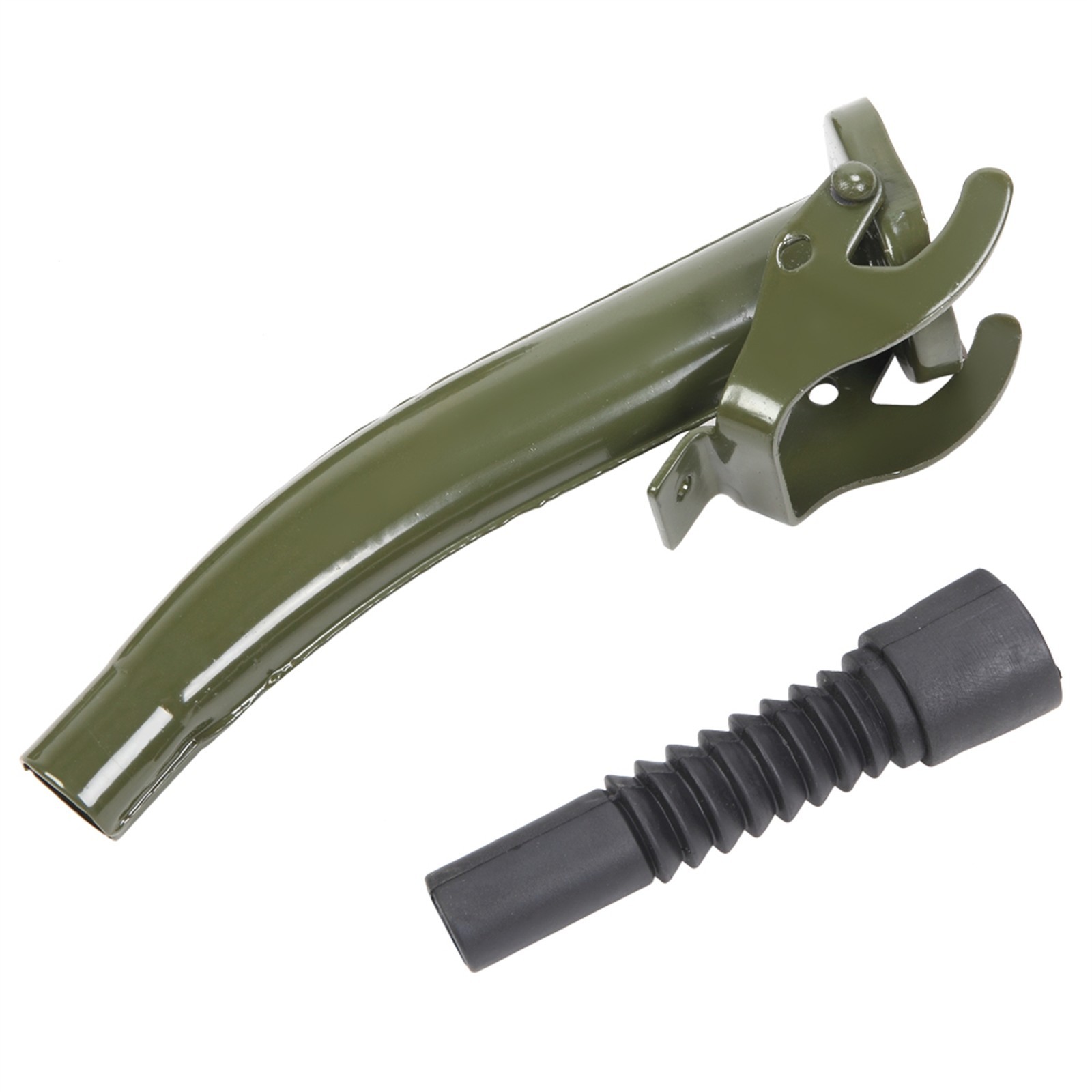 10L Gas Metal Can Gasoline Fuel Container Diesel Tank Green w/ Inverted Oil Pipe