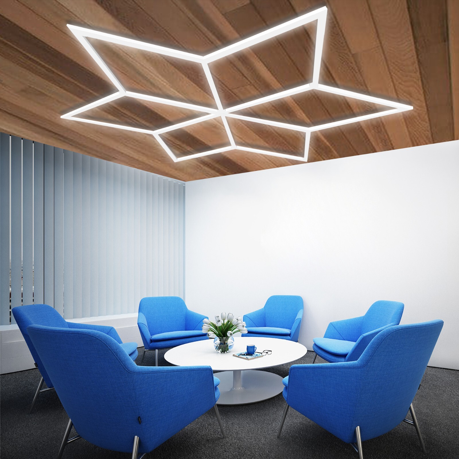 LED Snowflake Light System – Perfect for shops, offices, and studio