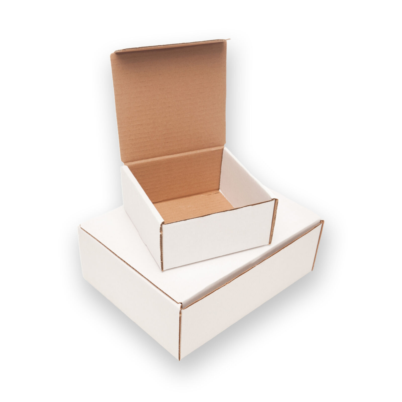 White Corrugated Boxes 10 x 8 x 2″ For Mailing/Shipping ECT-32B 50/Case