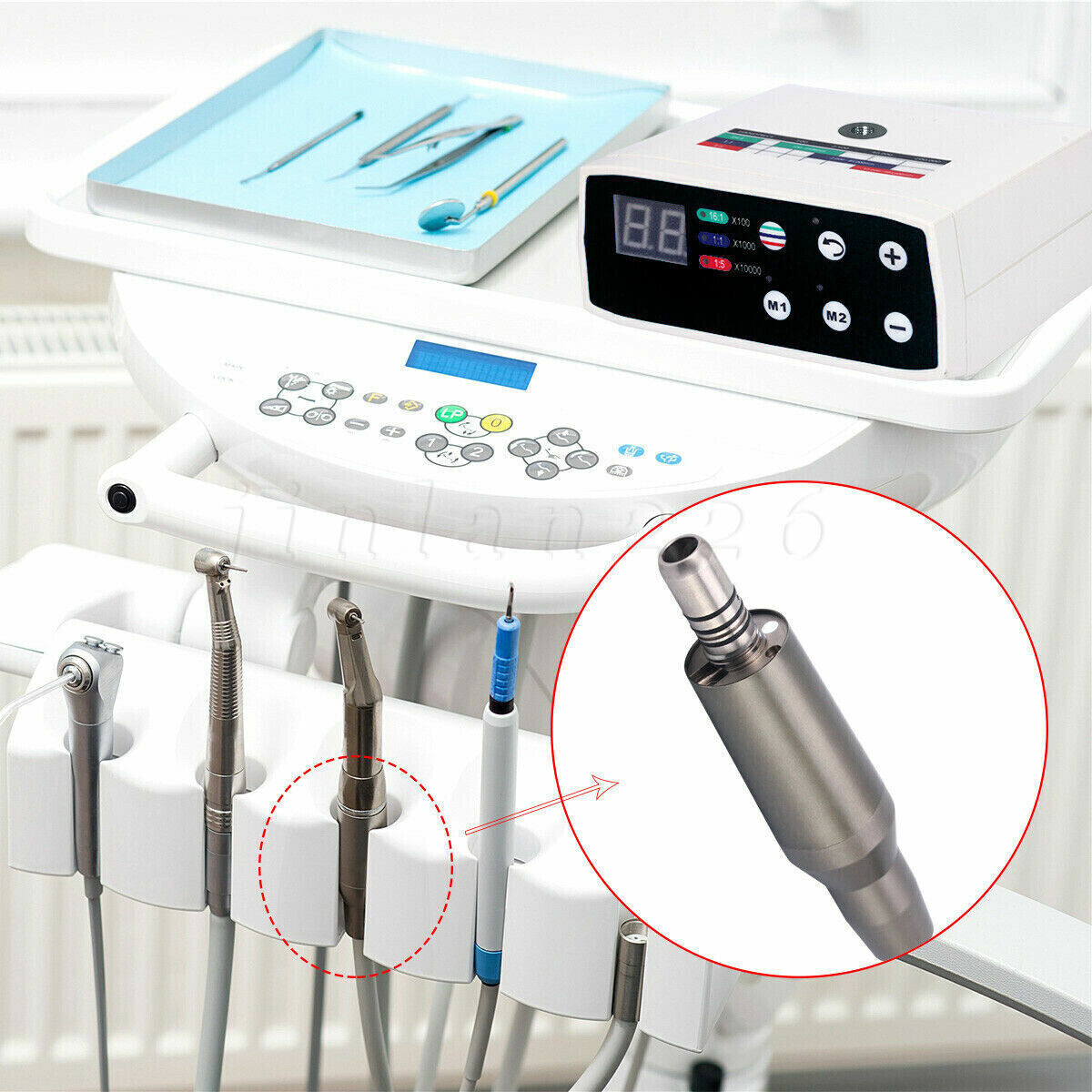 Dental Electric Motor Micromotor LED 1:1 1:5 Handpiece NSK Style