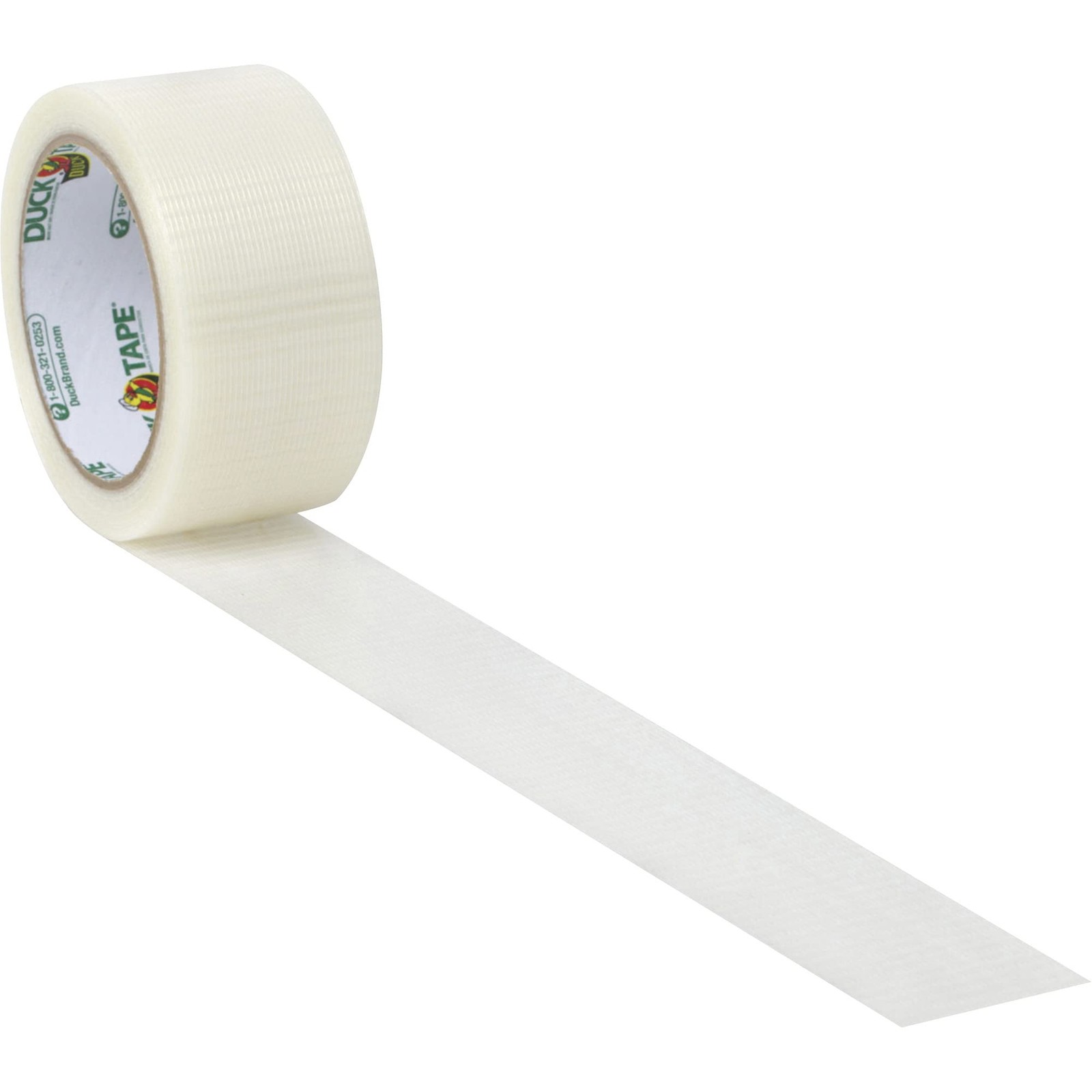 Transparent Duct Tape 1.88 in x 20 yd Easy Tear Clear Adhesive for Repairs