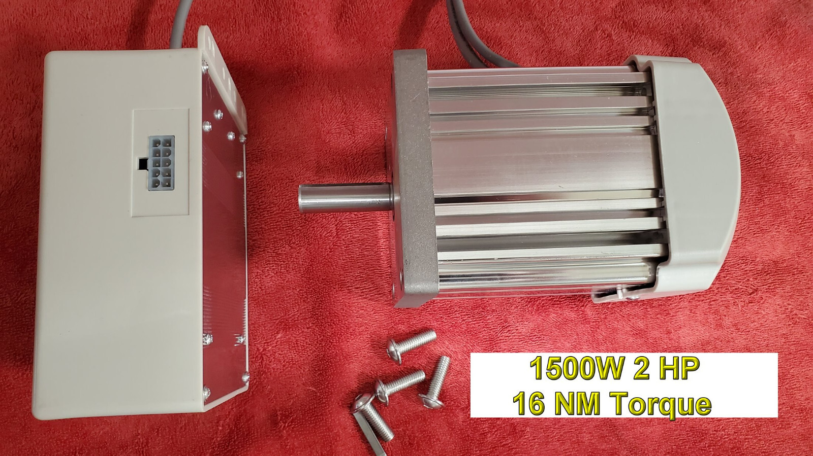 1500W Servo Motor Side Mount 2 HP 1,500 Watt Variable Speed Reverse on the fly