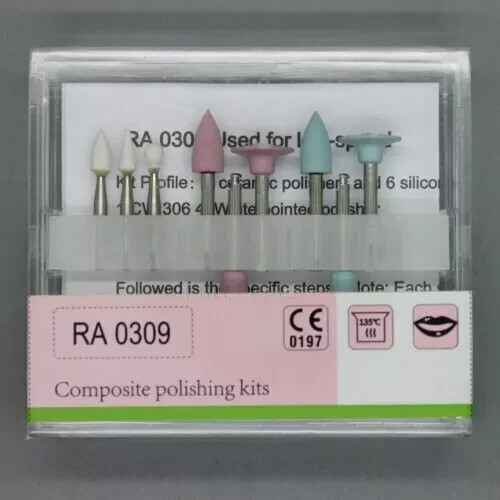 5 Kits Dental Polisher Resin Base Composite Polishing Kit RA 0309 For Low-speed