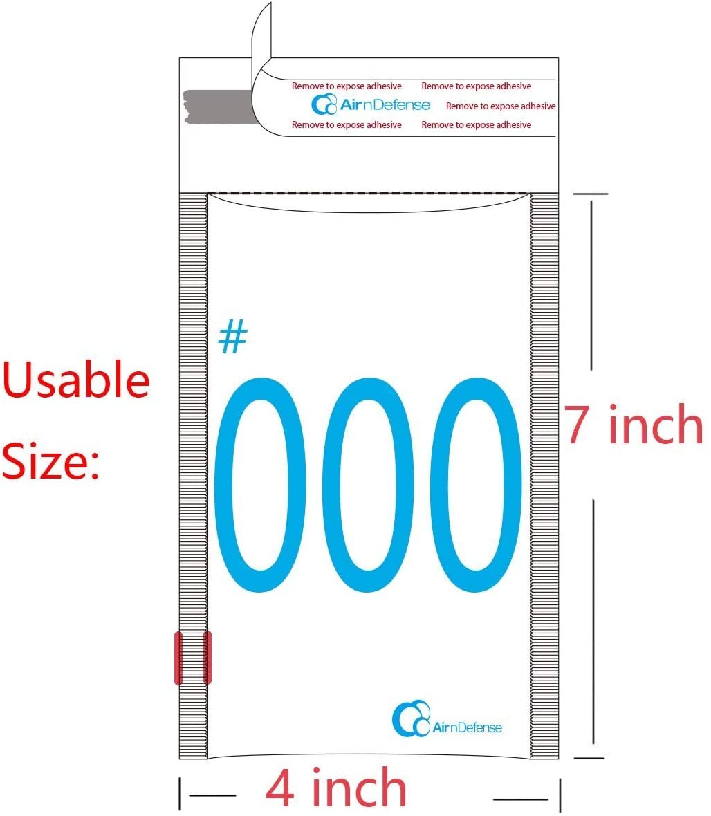 AirnDefense 500 #000 4X8″ White Poly Bubble Mailers Shipping Padded Envelope