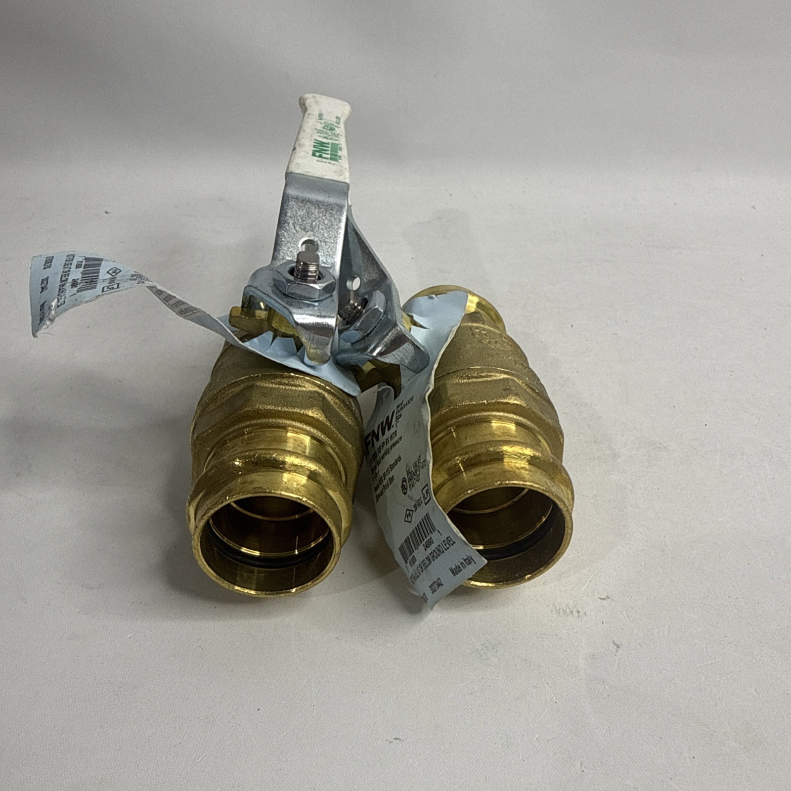 LOT OF 2 FNW # FNWX432G FULL PORT FORGED BRASS BALL VALVE 1″