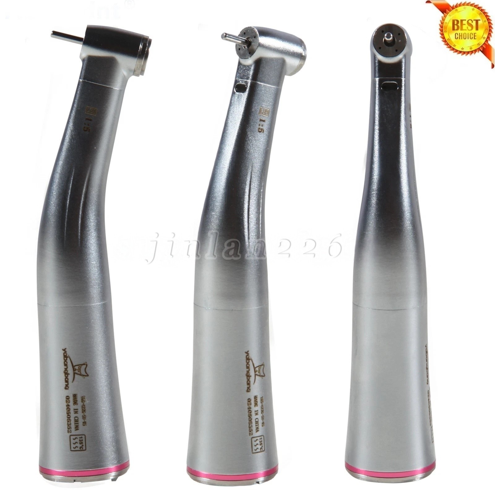 Dental 1:5 Increasing Contra Angle LED Handpiece Fit NSK Electric Motor X95L
