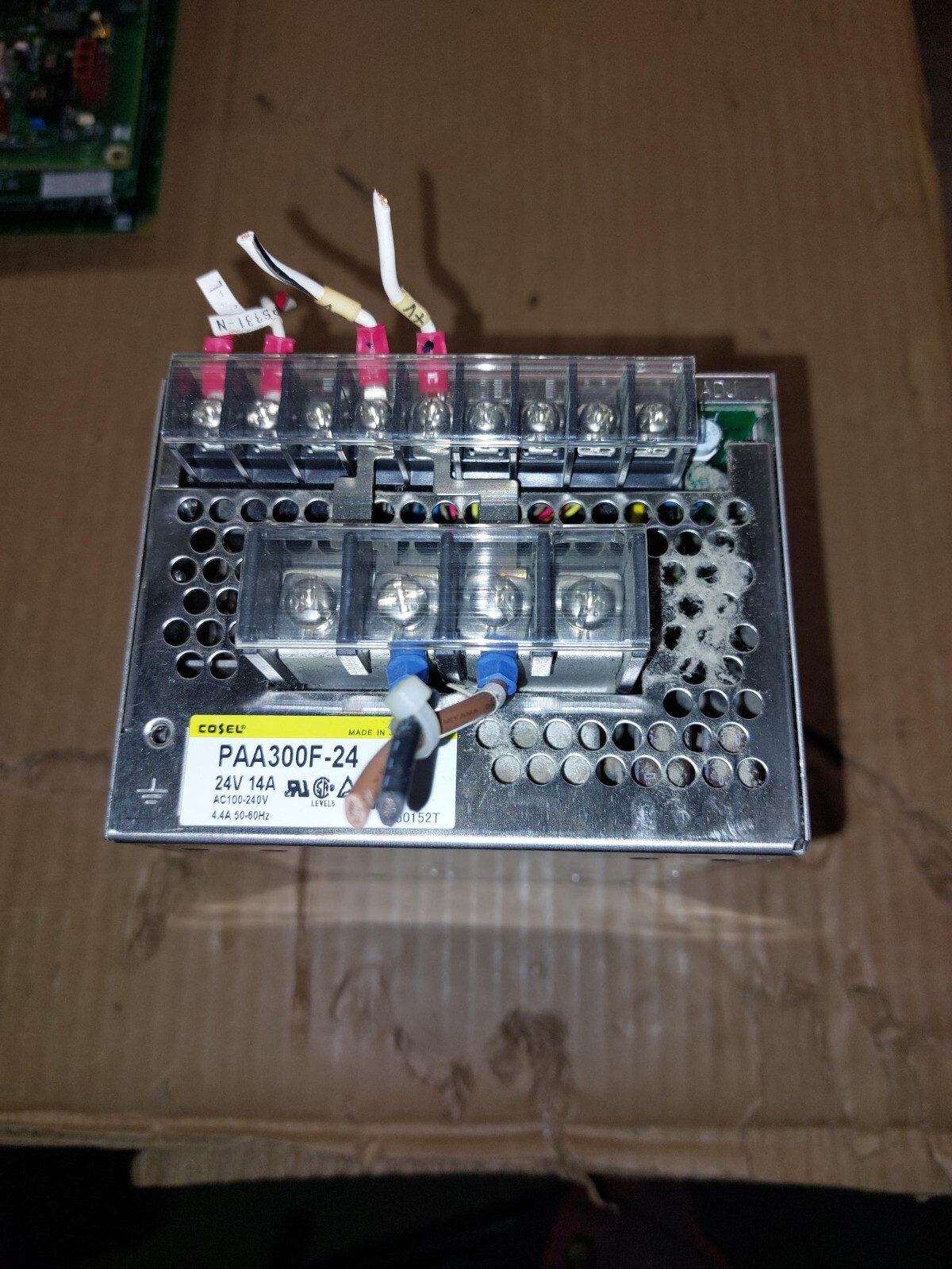 Cosel PAA300F-24 Switching Power Supply 336W 24V 14A In: 100-240VAC 4.4A