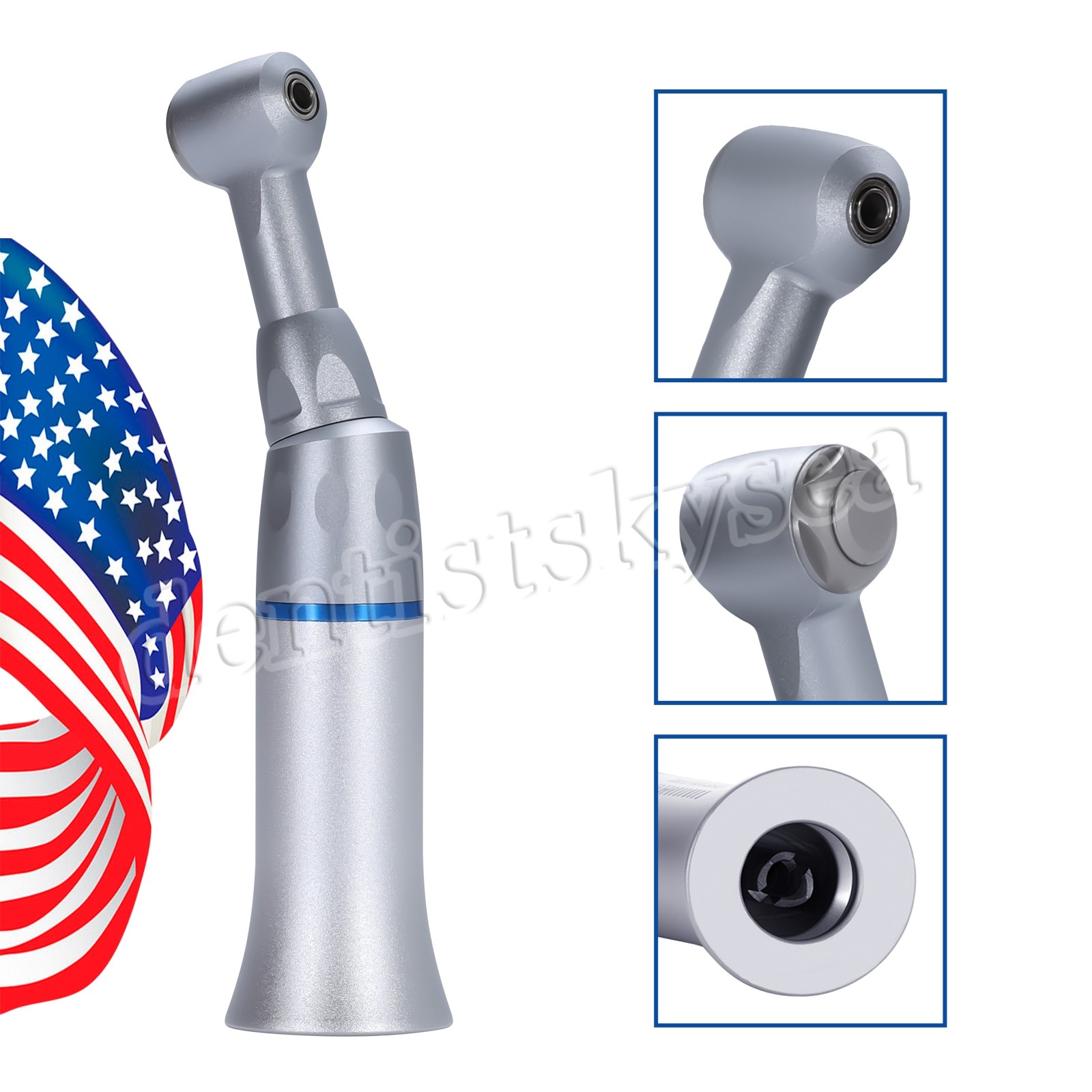 NSK Style Dental Slow Low Speed Handpiece Contra Angle Push Button/Latch E-type
