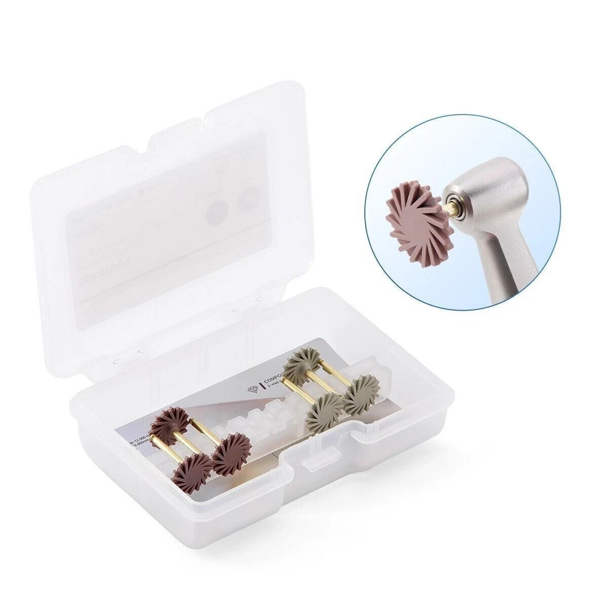 6 Pcs/Box Dental Lab Paste Impreganated 135°C Autoclavable Discs Composite Resin