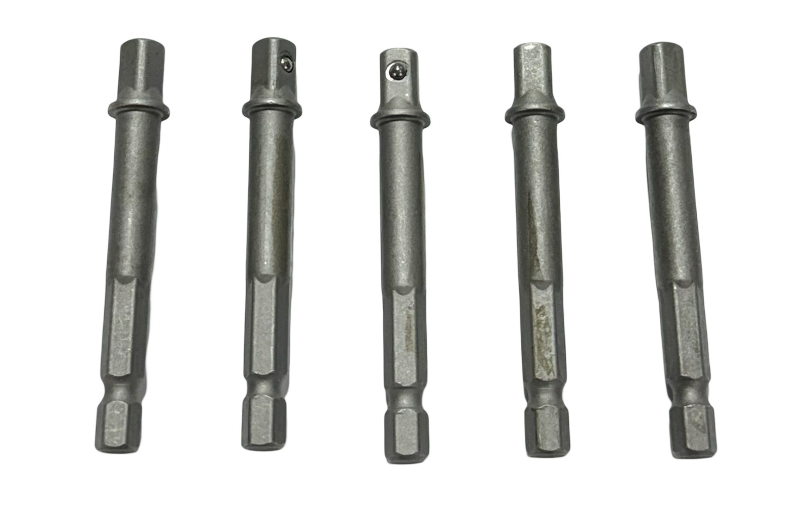 1/4″ Hex Shank Socket Adapter 1/4″ Square Drive 2.5″ Overall 5 Pack