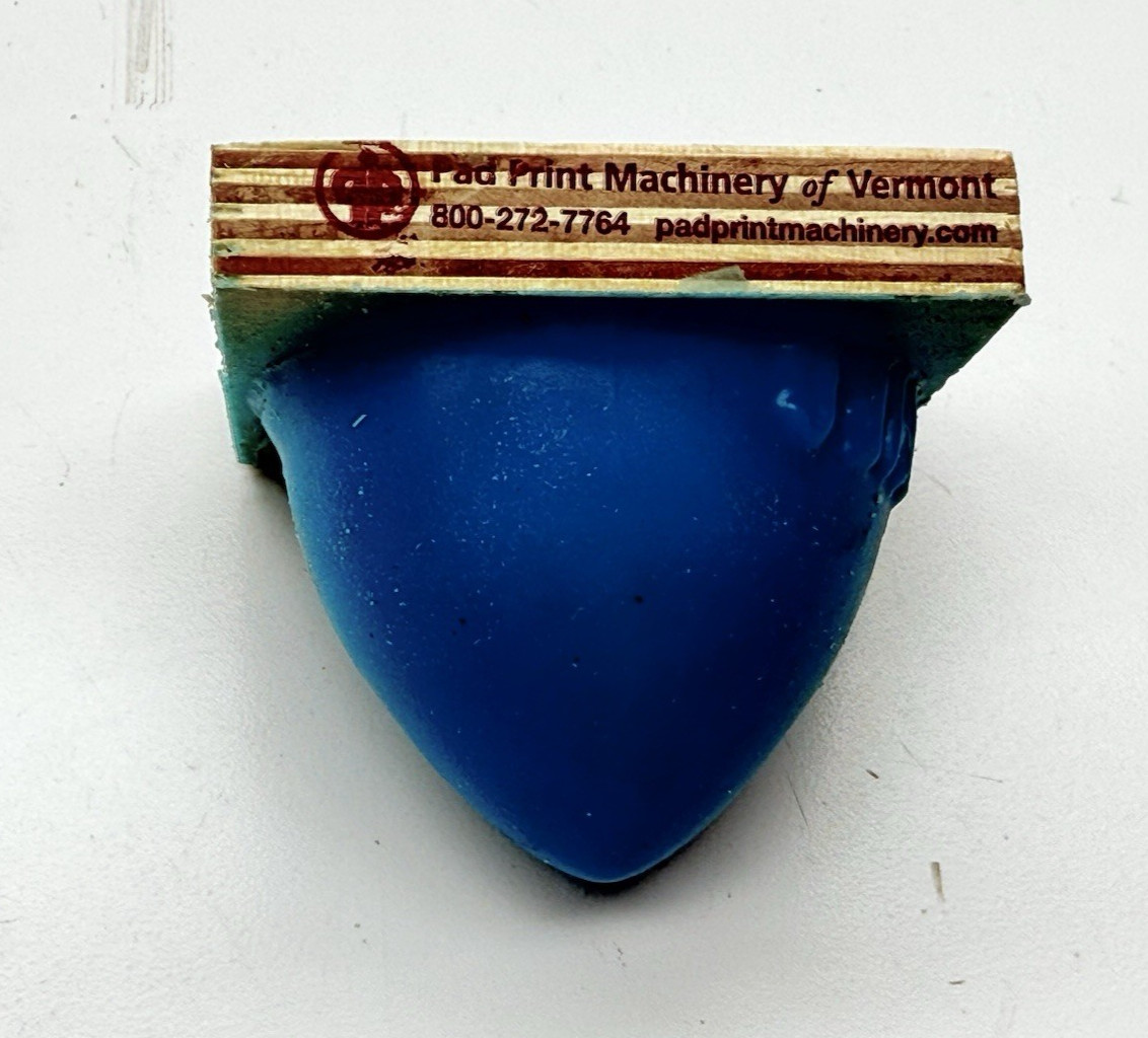 PAD PRINT MACHINERY 377 CYLINDRICAL PRINT PAD BLUE 30mm(1.18″) 53mm(2.09″)