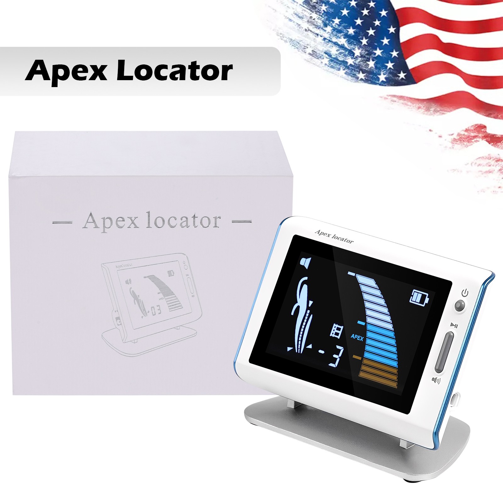 Dental Cordless LED Endo Motor 16:1 Contra Angle/4.5″LCD Apex Locator Root Canal