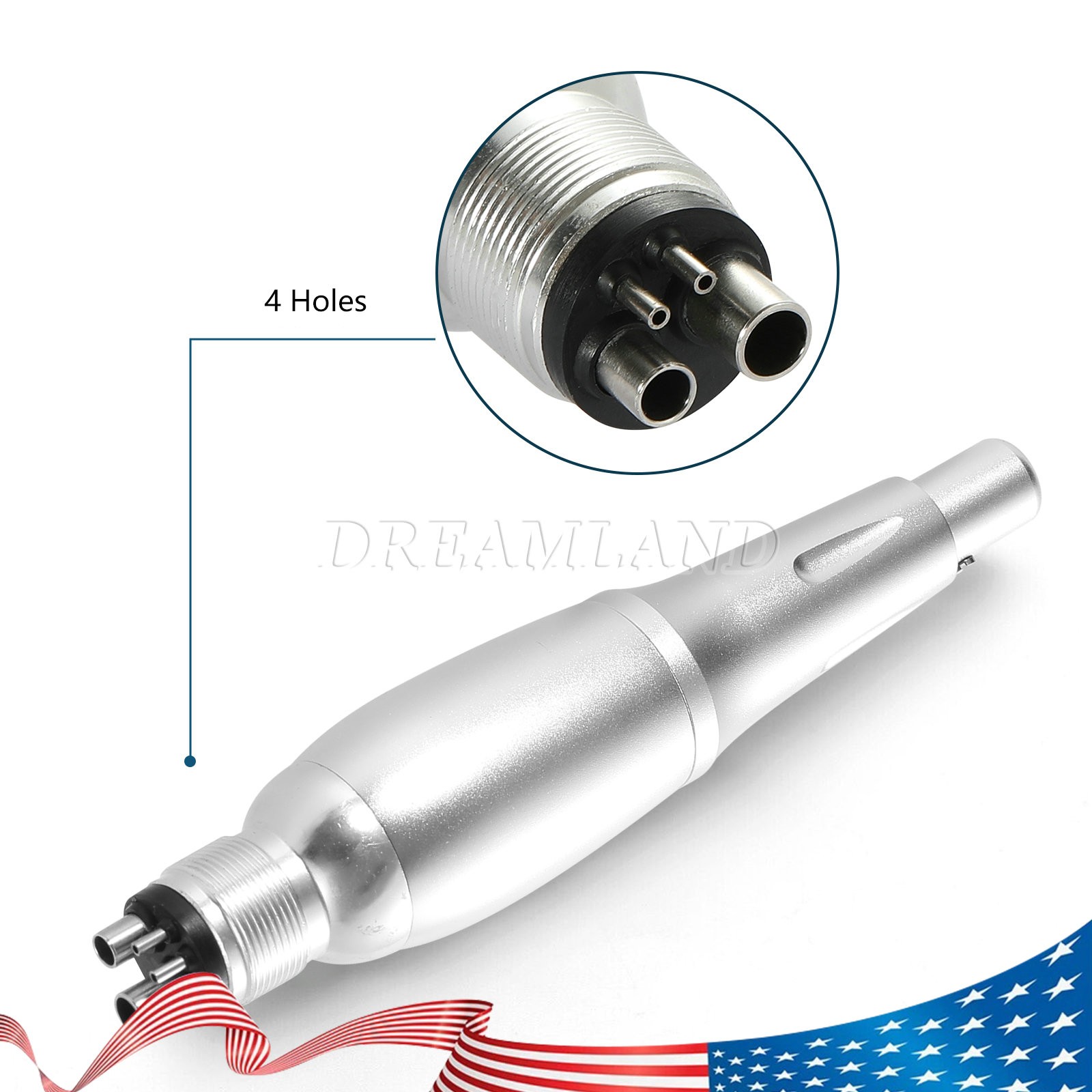 Dental Ultrasonic Air Perio Scaler Handpiece Hygienist 4 Hole w/ 3 Tips Original