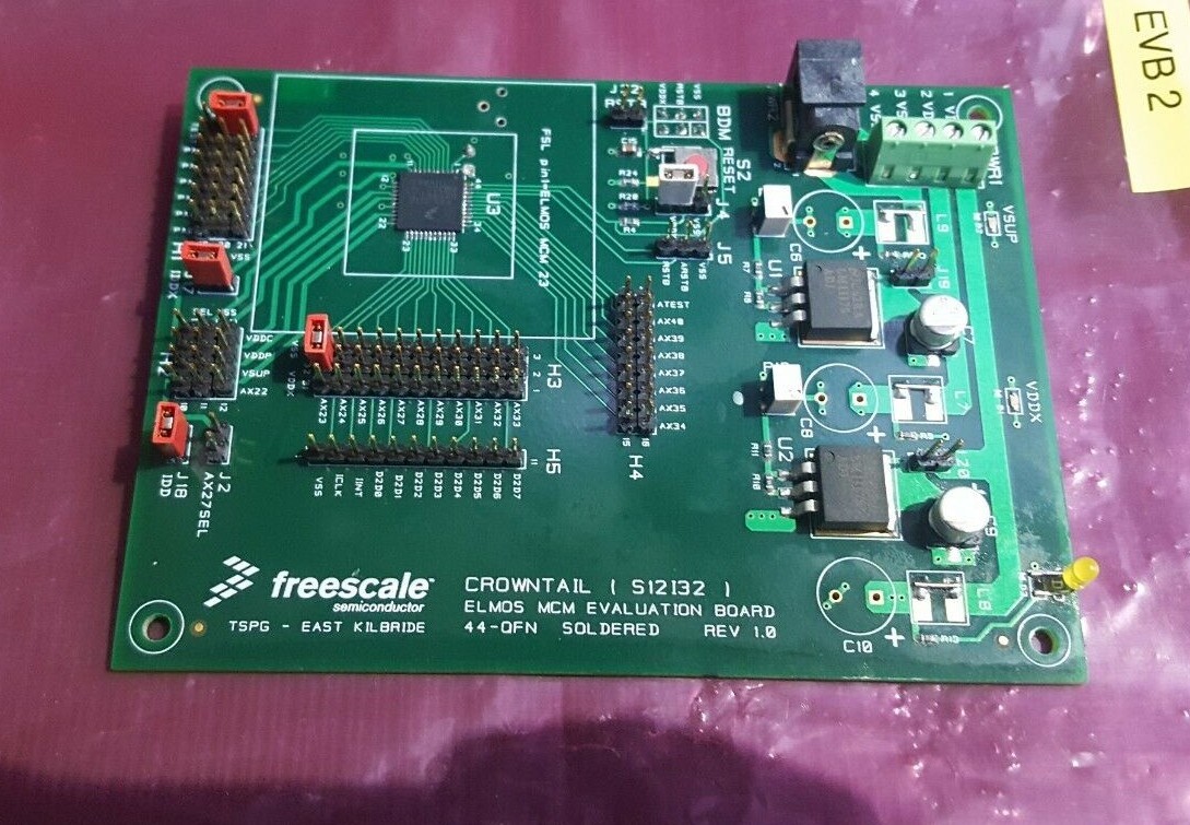 FREESCALE CROWNTAIL S12I32 ELMOS MCM EVALUATION BOARD 44-QRN REV 1.0 (RBD6.2B2)