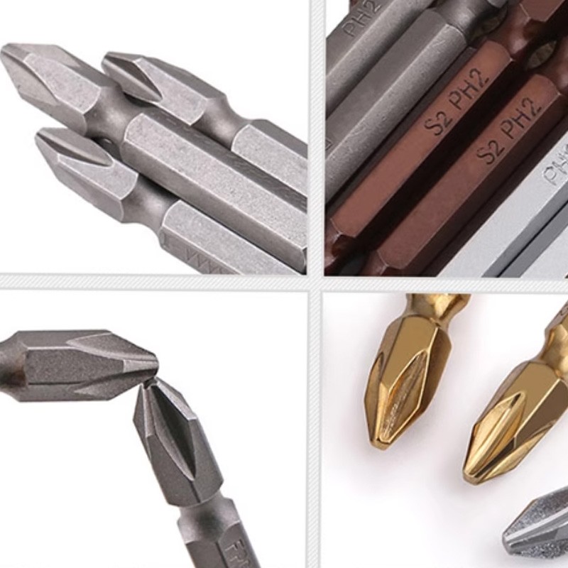 S2/S3 Double Ended Power Drill Screwdriver Bit Phillips Magnetic PH2x50/65-200mm
