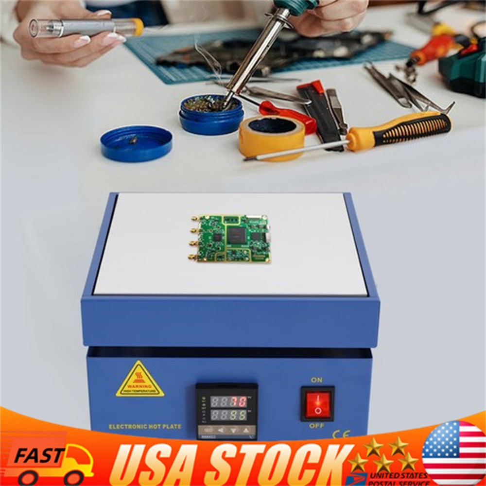 Hot Plate 752°f 850w Electric Soldering With Led Display For Pcb Rework