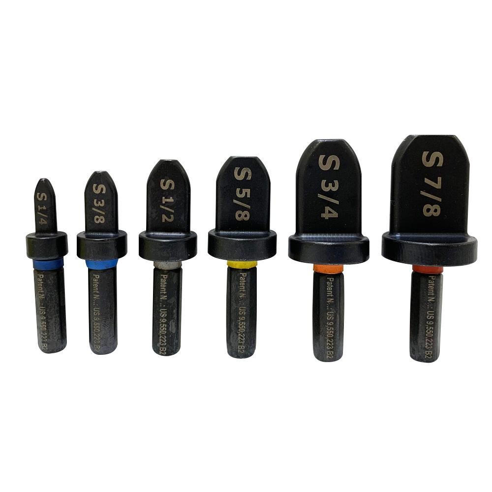 Swaging Spin Set 6 Tools Per Set: 1/4in, 3/8in, 1/2in, 5/8in, 3/4in, 7/8in S6000