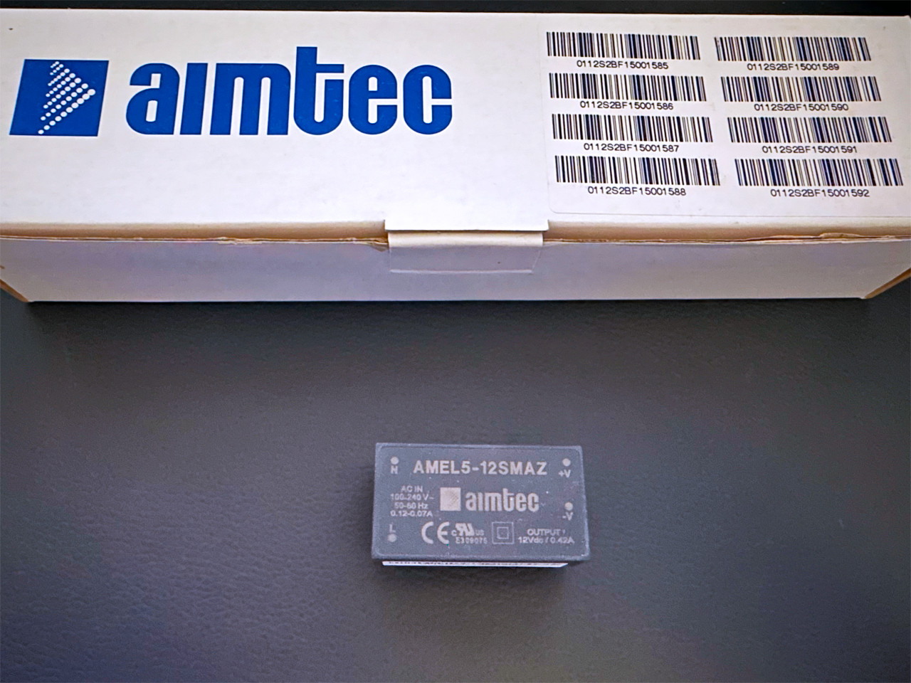 AMEL5-12SMAZ Aimtec AC/DC DC-DC Power Supply Single-Out 12V 0.42A 5W Universal
