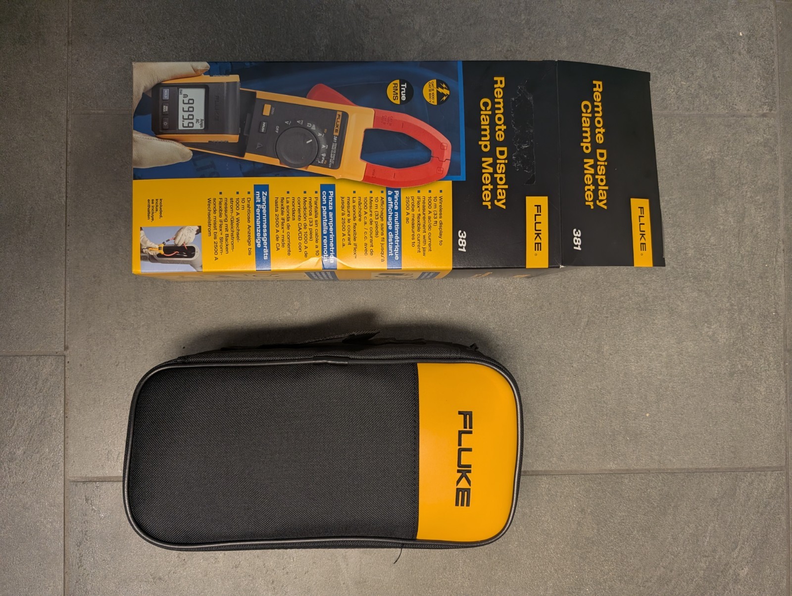 1xFluke 381 Remote Display True RMS AC/DC Clamp Meter And 1x Fluke Multimeter 87