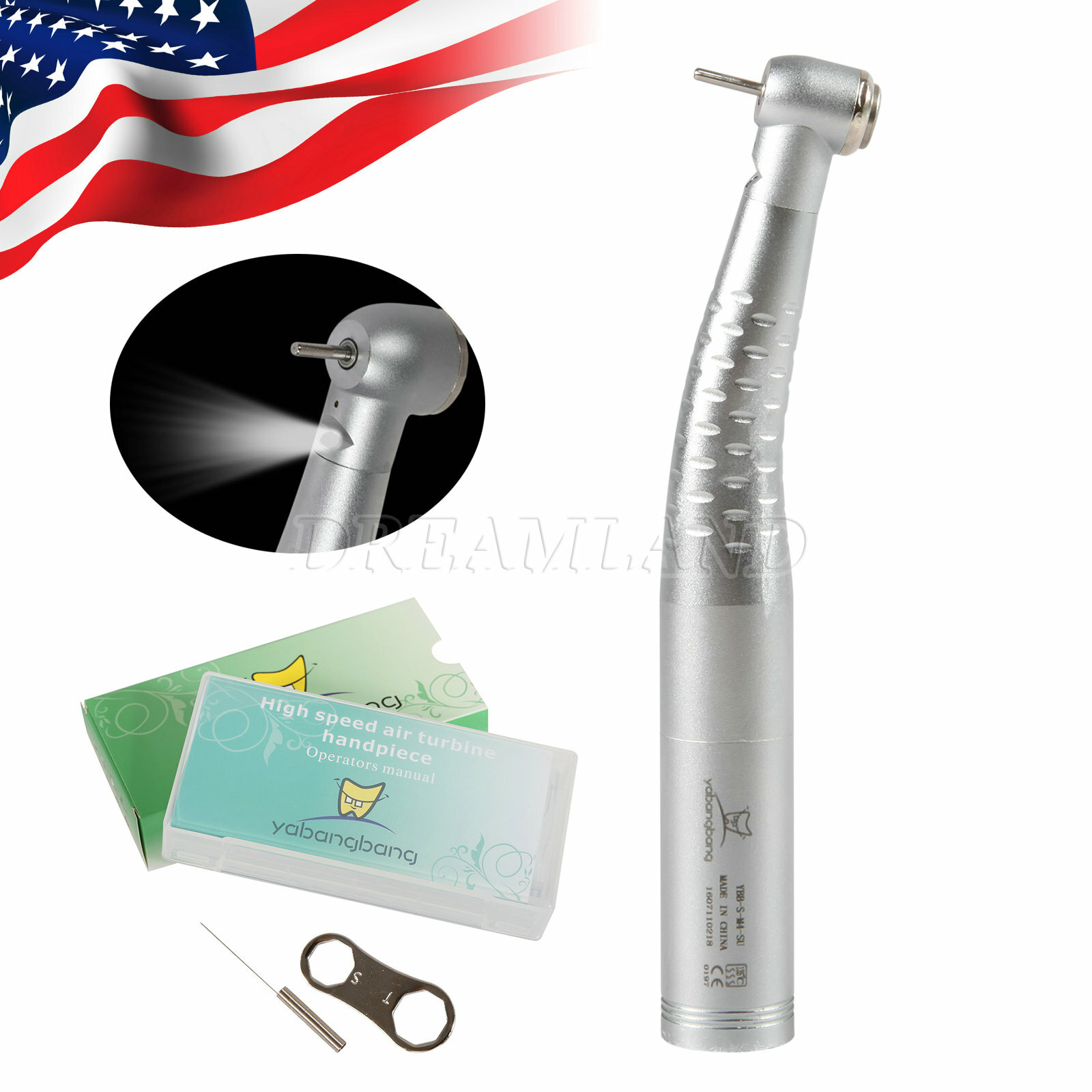 Standard/Large Head dental high speed LED handpiece fit KAV 6H quick Coupler