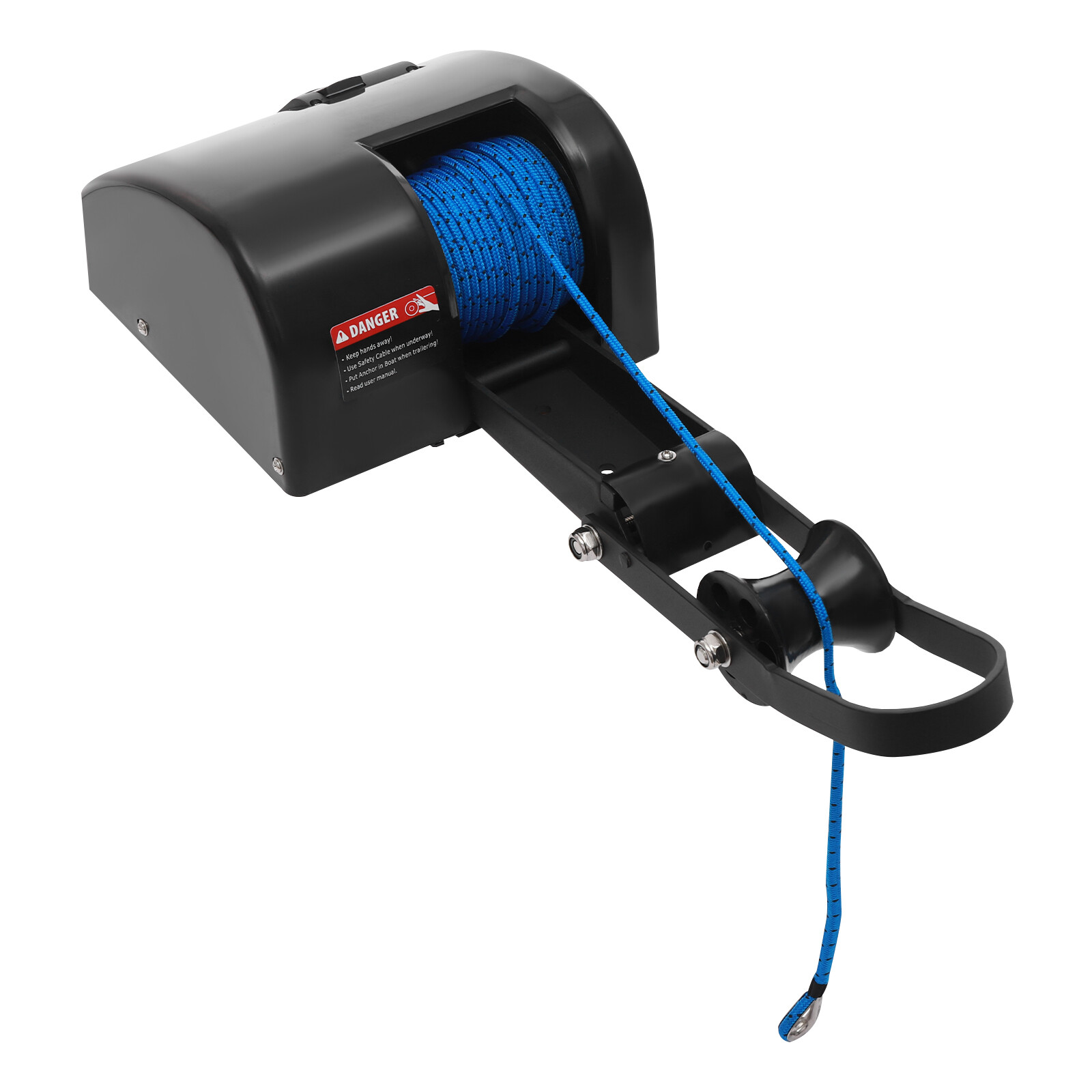 35 LBS Electric Anchor Winch with Roller & Remote Control for Boat Marine Winch