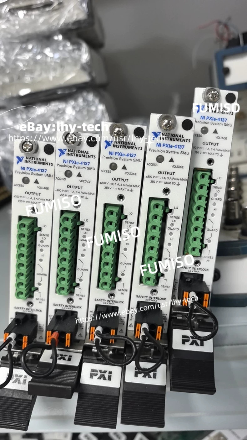 1pc NIPXIe-4137, PXI Source Measure Unit,±200V,±1 ADC,±3 A Pulsed, Up to 40W#Ih