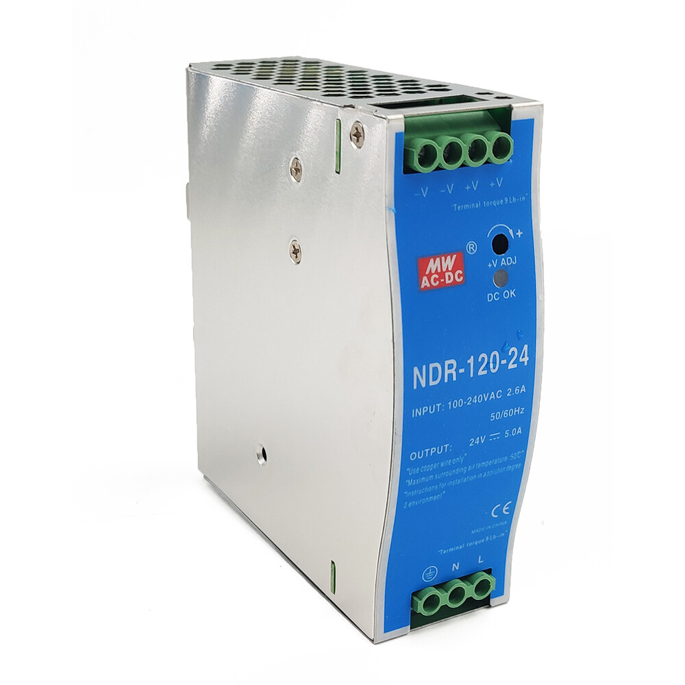 5A Industrial DIN Rail Power Supply NDR-120-24 ouput 24 Volt 5 Amp 240 Watt NEW