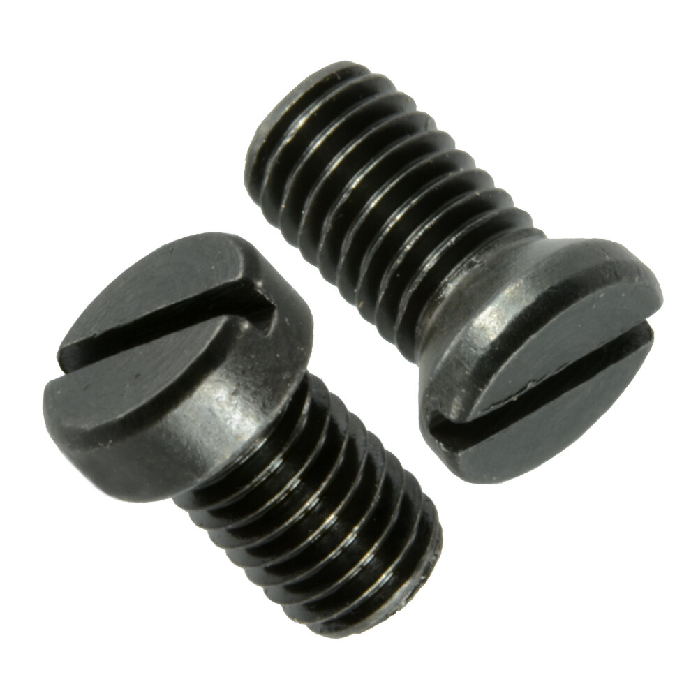 Black Oxide Slotted Fillister & Weaver Oval Head Gun Screws (10 pcs.)