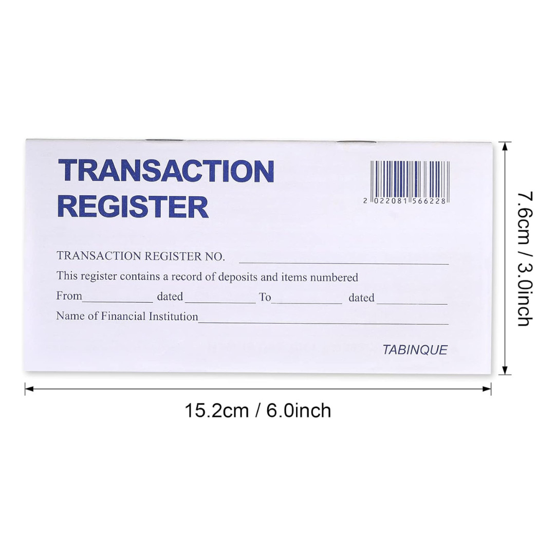 24 PCS Check Registers for Personal Checkbook, Easy to Read Checkbook Register