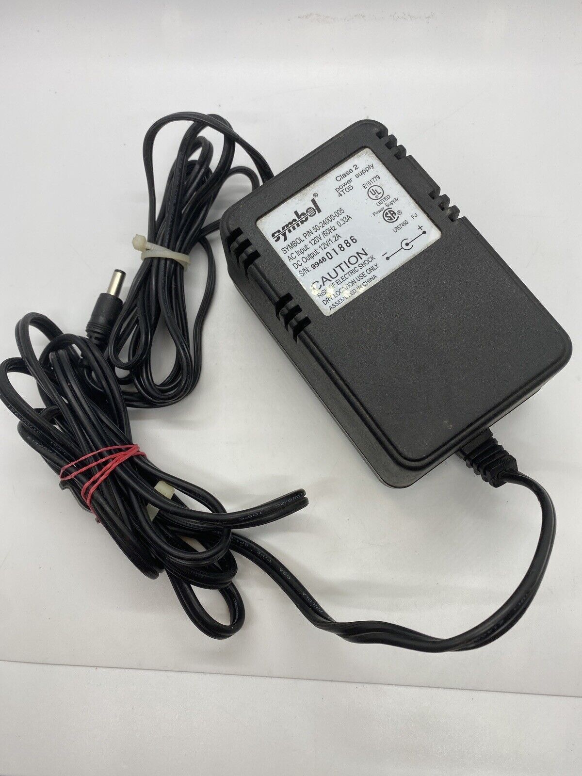 SYMBOL AC power supply 50-24000-005 12VDC, 1.2A