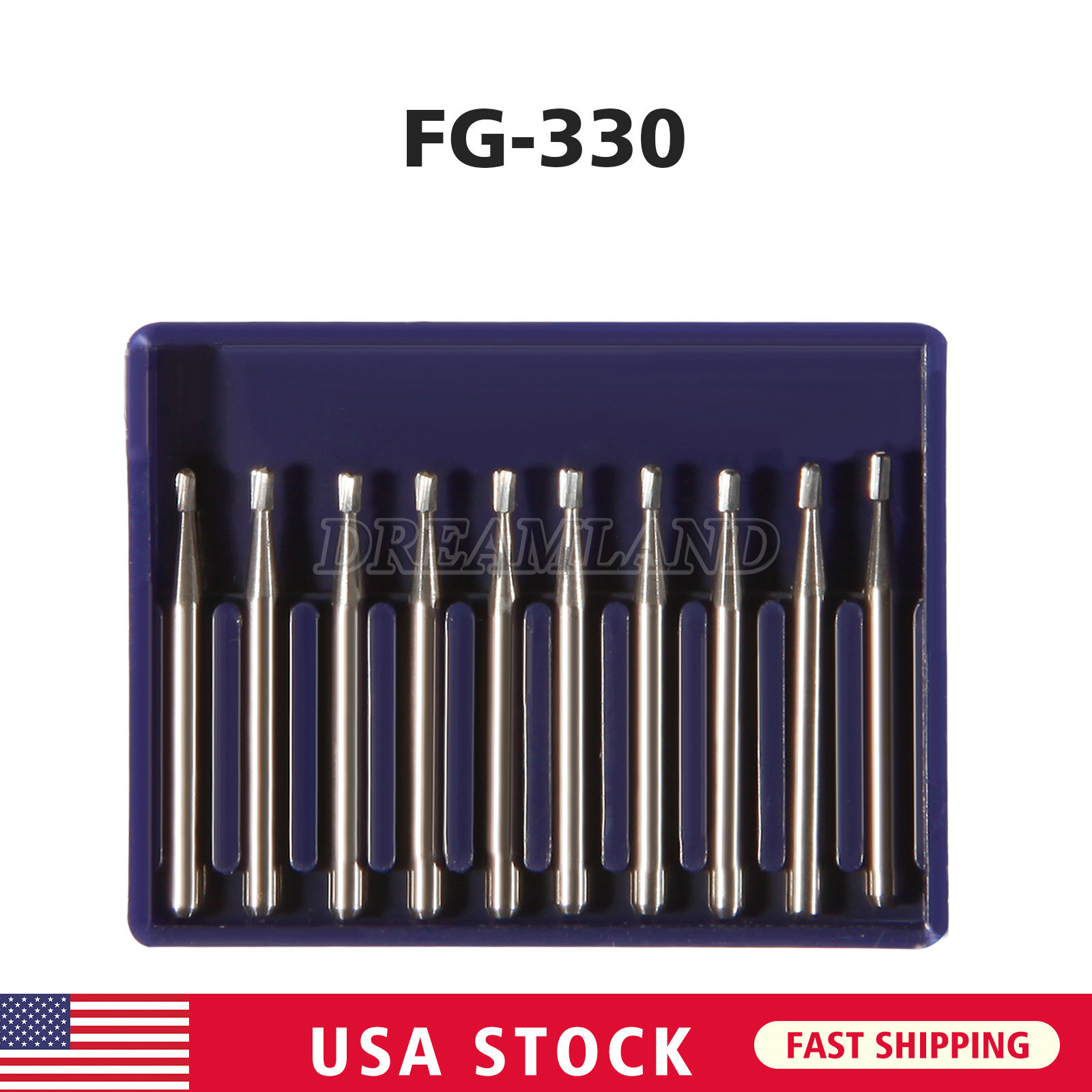 1-10 Packs Dental Carbide Burs For High Speed Handpiece FG 1 2 3 4 330 7901 7408