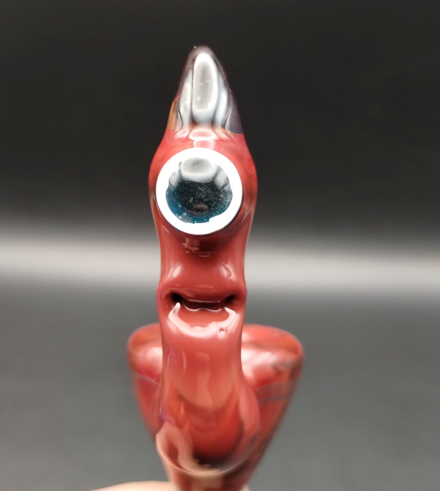 Red Creature 14mm Glass Bowl by Subconscious Design USA