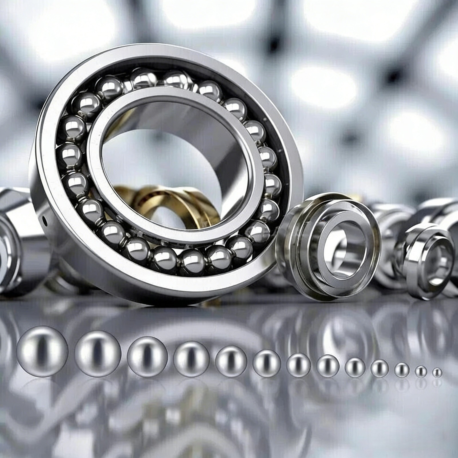 600 Pcs Metric Precision Steel Bearing Balls, Assorted Stainless Steel Loose Bic