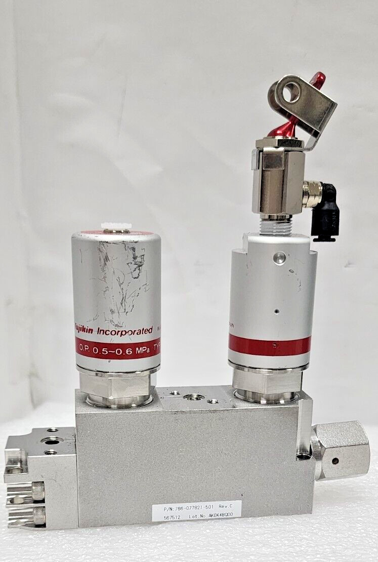 Fujikin C No. 567512, Lam 766-077821-501 Rev C Valve Assy, O.P. 0.5~0.6MPa,97031