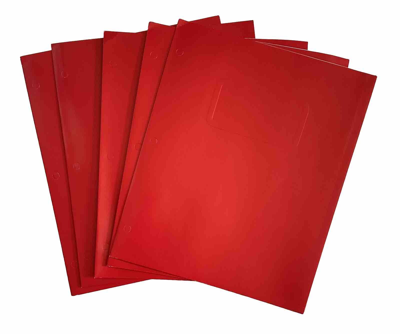 Pallex Blue 2 Pocket Paper Portfolio/Folders 11.25 In x 9.25 In – 5 Pack