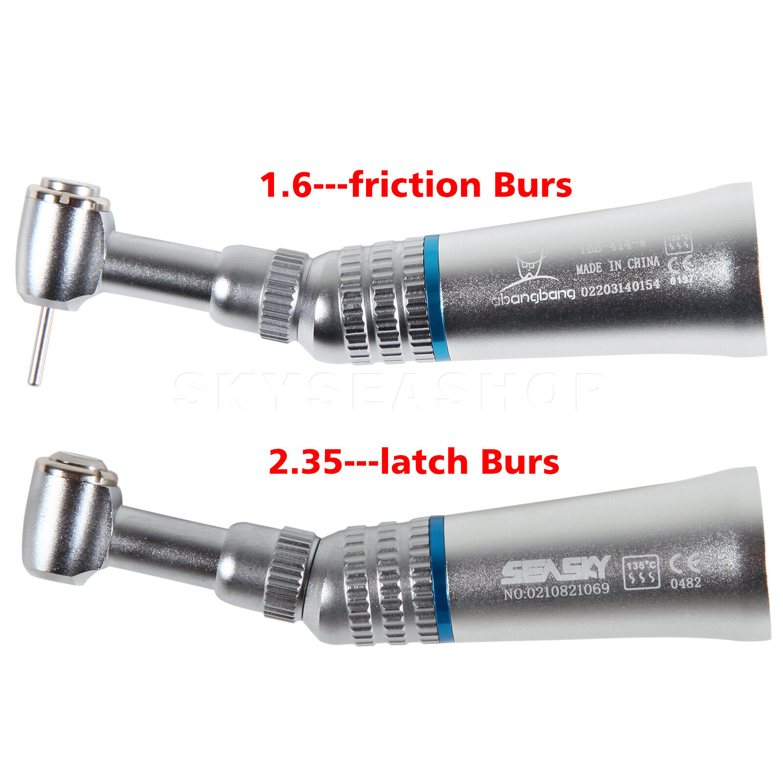 RA 2.35mm / FG 1.6mm Burs Contra Angle Handpiece Slow Low Speed Dental