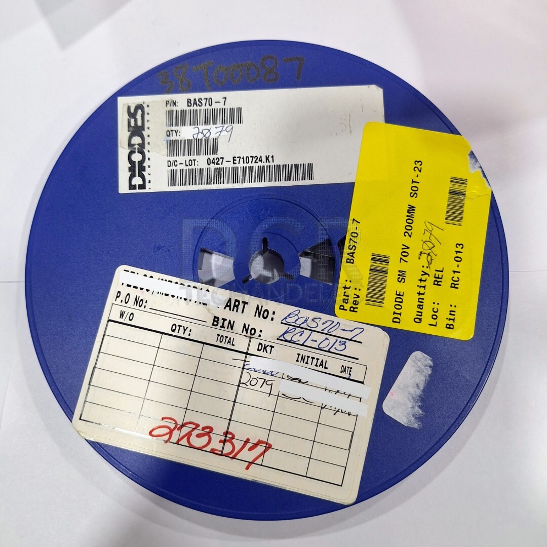 DIODES INC BAS70-7 Schottky Barrier High-Speed Switching Diode 70 V 200mW SOT-23