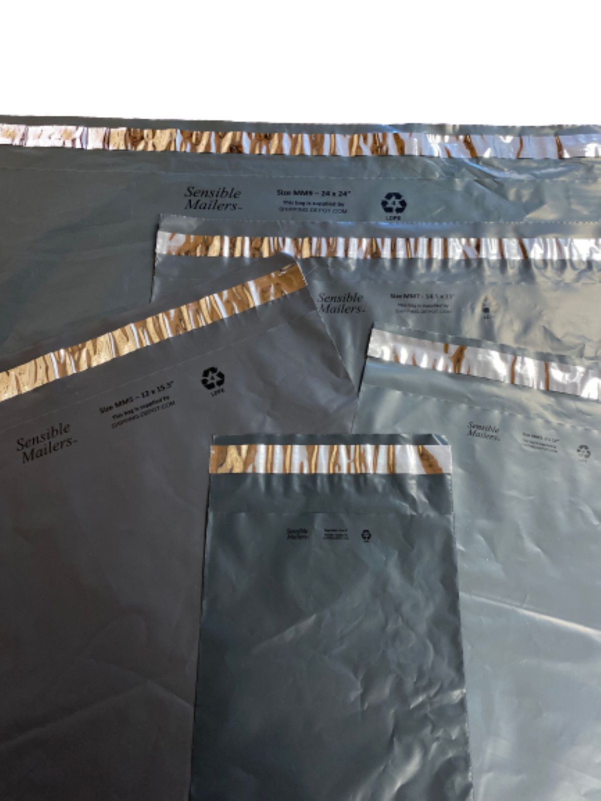 100 Bags 24×24″ Eco-Friendly 100% Recycled Poly Mailer – Sensible Mailers?